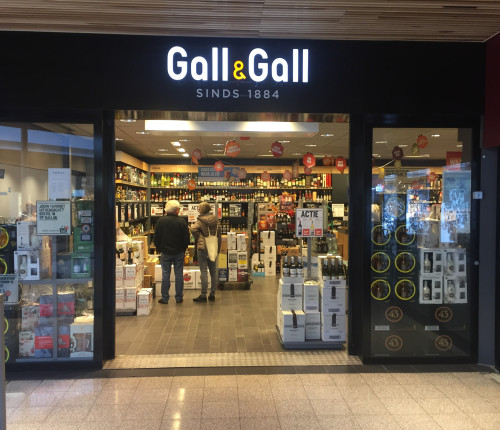 Winkelinrichting voorkant Gall & Gall